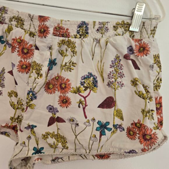 Anthropologie Dolphin Boxer Shorts Botanical Floral Elastic Waist Women Medium - Picture 7 of 12
